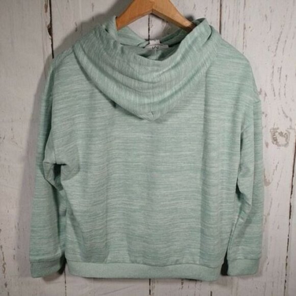 Magaschoni NWT Lagoon Heather Pull-On Hoodie - Picture 3 of 7